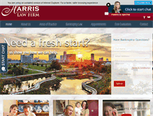 Tablet Screenshot of harrislegalfirm.com